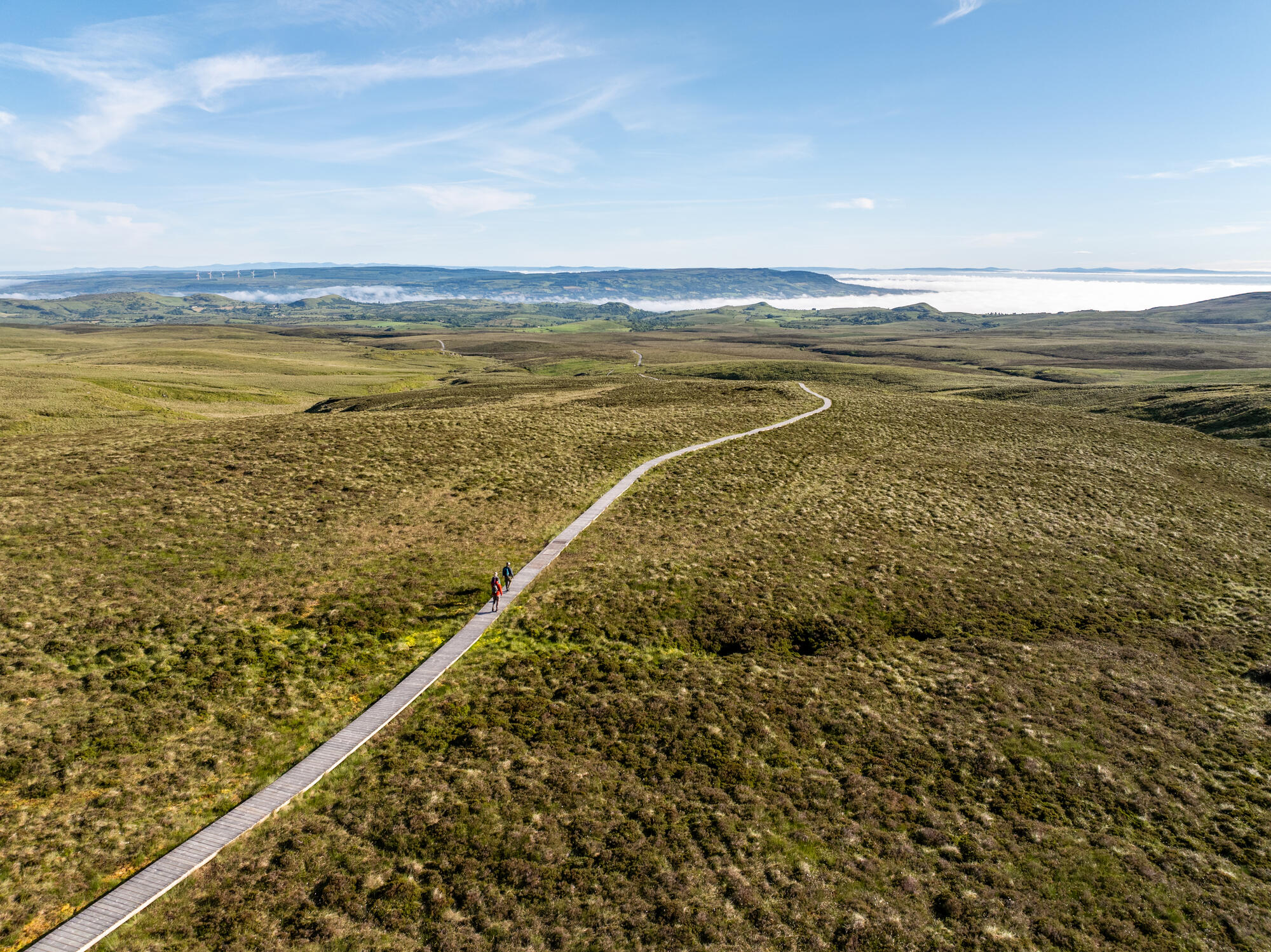 Aerial view of Cuilcagh Boardwalk, County Fermanagh